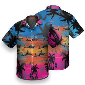 Great Helicopter Flies Dawn Sky Hawaiian Shirt Summer Gifts | Newhawaiianshirts