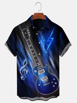 Guitar Music Men's , Gift For Guitar Lover Unisex Hawaiian Shirt Aloha Shirt | Newhawaiianshirts