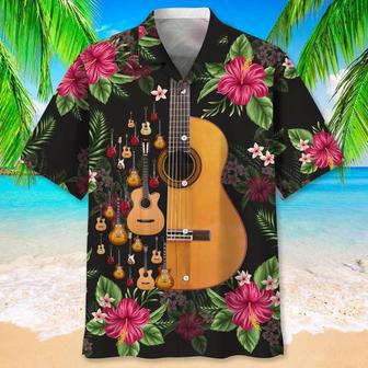 Guitar Nature Tropical For Men And Women, Guitar Player Shirt, Gift For Guitarist, Guitarist T-Shirt, Guitar Player Gift Unisex Hawaiian Shirt Aloha Shirt | Newhawaiianshirts UK