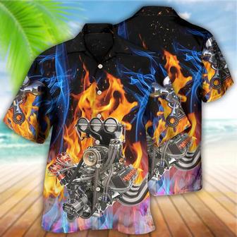 Hot Rod Fire All Printed , For Men And Women Unisex Hawaiian Shirt Aloha Shirt | Newhawaiianshirts UK