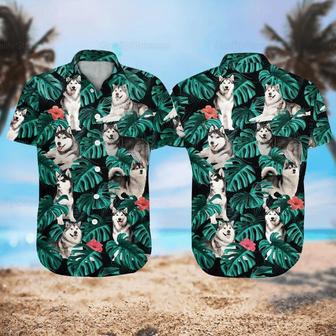 Husky Hawaii Shirt, Husky Shirts, Shirt For Men, Hawaiian Shirts Summer Gifts | Newhawaiianshirts AU