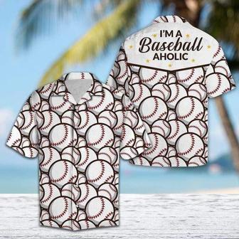 I Am A Baseball Aholic Unisex Hawaii Shirts For Men Unisex Hawaiian Shirt Aloha Shirt | Newhawaiianshirts AU