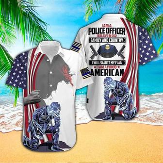 I Am A Police Officer I Believe , Gift For Police Unisex Hawaiian Shirt Aloha Shirt | Newhawaiianshirts CA