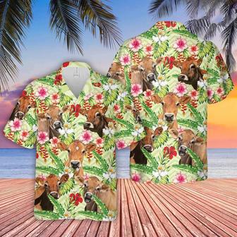 Jersey Hibicus Floral , Farm Lover Hawaii Shirt, Hawaiian Casual Button Down Shirt Unisex Hawaiian Shirt Aloha Shirt | Newhawaiianshirts AU