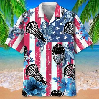 Lacrosse Usa Nature For Men, Lacrosse Life Shirt, Lacrosse Player Gifts Unisex Hawaiian Shirt Aloha Shirt | Newhawaiianshirts