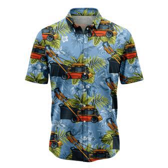 Lawn Mower Tropical Hawaiian Shirt, Summer Gift, Hawaiian Shirts For Men, Aloha Beach Shirt Summer Gifts | Newhawaiianshirts DE