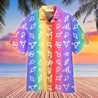 Lgbt Aloha S For Summer, Pride Flag Lgbt Gender Aloha S Unisex Hawaiian Shirt Aloha Shirt | Newhawaiianshirts UK