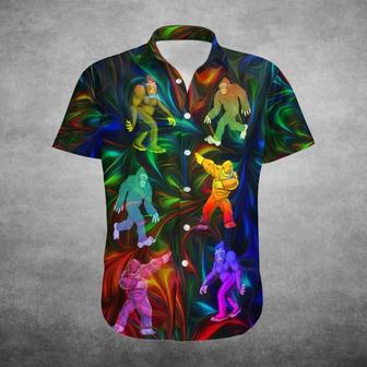 Love Bigfoot Neon Aloha Hawaiian Shirts For Men And Women Summer Gifts | Newhawaiianshirts DE