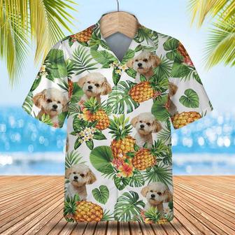 Maltipoo Tropical Pattern , Dog Lover , Summer Gift For Men And Women Unisex Hawaiian Shirt Aloha Shirt | Newhawaiianshirts AU