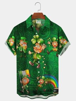 Men's Irish Leprechaun St. Patrick's Day , Gift For Patrick's Day Unisex Hawaiian Shirt Aloha Shirt | Newhawaiianshirts