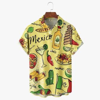 Mexican Tacos, Tequila And Chilli Pattern - Hawaiian Shirt For Men And Women Summer Gifts | Newhawaiianshirts UK