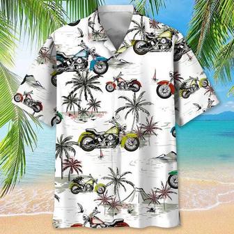 Motocross Green Tropical , Short Sleeve Summer Vacation Beach Shirts For Men Unisex Hawaiian Shirt Aloha Shirt | Newhawaiianshirts AU