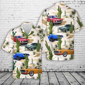 Muscle Car Hawaiian Shirt For Men, Classic Car Hawaiian Shirt, Vintage Car Shirt Summer Gifts | Newhawaiianshirts DE