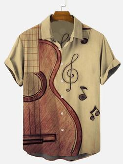 Music Elements Fashion Print Beach Short-Sleeved , Summer Gift For Women, Men Unisex Hawaiian Shirt Aloha Shirt | Newhawaiianshirts AU