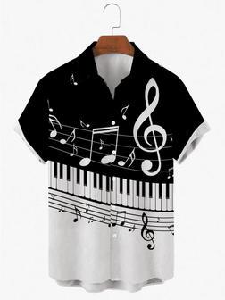 Music Jazz Loose Casual Men's Short Sleeved Shirt, S For Men And Women Short Sleeve Aloha Beach Shirt, Short Sleeves Unisex Hawaiian Shirt Aloha Shirt | Newhawaiianshirts