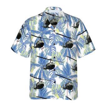 Navy Bell Twin Huey Hawaiian Shirt For Men Summer Gifts | Newhawaiianshirts AU