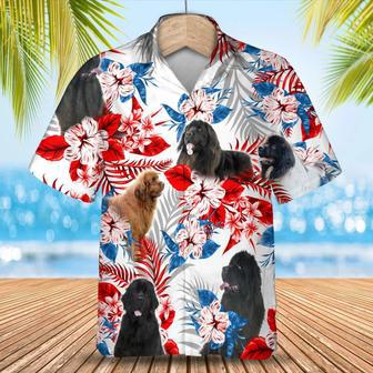 Newfoundland Flower American Flag Hawaiian Shirt, Summer Aloha Shirt, Men Hawaiian Shirt, Gift For Summer Summer Gifts | Newhawaiianshirts CA