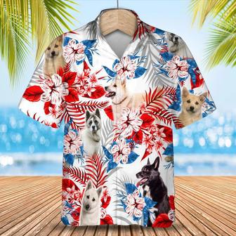 Norwegian Buhund Hawaiian Shirt - Summer Aloha Shirt, Hawaiian Shirt For Men And Women Summer Gifts | Newhawaiianshirts UK