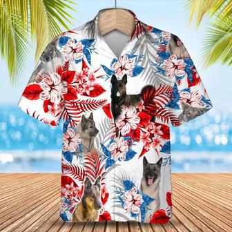 Norwegian Elkhound Hawaiian Shirt - Summer Aloha Shirt, Hawaiian Shirt For Men And Women Summer Gifts | Newhawaiianshirts UK