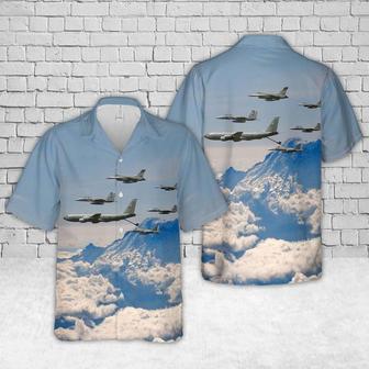 Of The Air Refueling Squadron Over Mount Rainier Washington Air National Guard Hawaiian Shirt Summer Gifts | Newhawaiianshirts AU