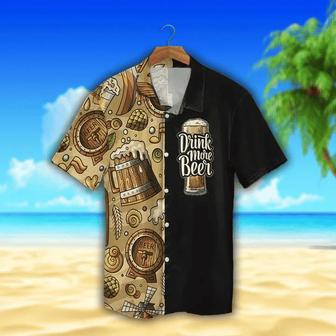 Old Beer Watercolor Design Hawaiian Shirt Summer Gifts | Newhawaiianshirts AU