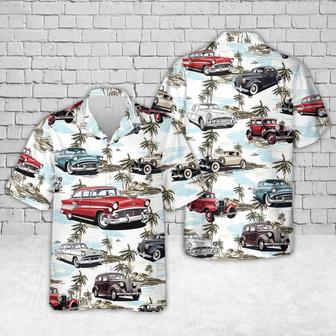 Old Cars Hawaiian Shirt For Men, Classic Car Hawaiian Shirt, Vintage Car Shirt Summer Gifts | Newhawaiianshirts