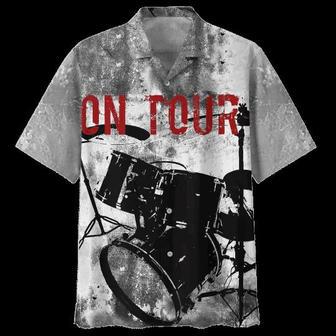 On Tour Drum Background Design Hawaiian Shirt Summer Gifts | Newhawaiianshirts