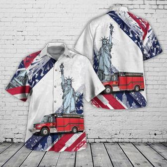 Pamplico, South Carolina, Hannah-Salem- Friendfield Fire Department - Rescue, Of July Unisex Hawaiian Shirt Aloha Shirt | Newhawaiianshirts UK