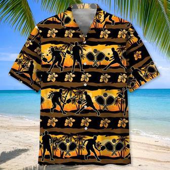 Pickleball Beach , Short Sleeve Summer Vacation Beach Shirts For Men Unisex Hawaiian Shirt Aloha Shirt | Newhawaiianshirts AU