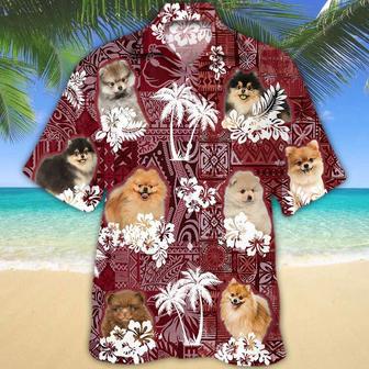 Pomeranian Hawaiian Shirt, Gift For Dog Lover Shirts, Men's Hawaiian Shirt, Summer Hawaiian Aloha Shirt Summer Gifts | Newhawaiianshirts UK