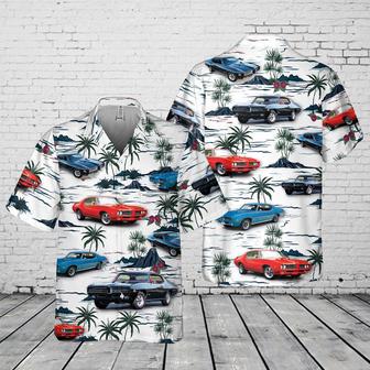 Pontiac Gto 1969 Pocket Hawaiian Shirt For Men, Classic Car Hawaiian Shirt, Vintage Car Shirt Summer Gifts | Newhawaiianshirts