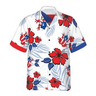 Puerto Rico Common Coqu� Flag Hawaiian Shirt For Men Summer Gifts | Newhawaiianshirts DE