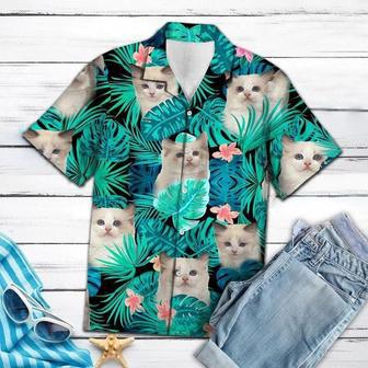 Ragdoll Kittens Green Leaves And Flowers Hawaiian Shirt Summer Gifts | Newhawaiianshirts CA