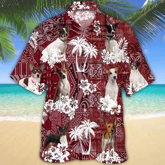 Rat Terrier Dog Hawaiian Shirt, Gift For Dog Lover Shirts, Men's Hawaiian Shirt, Summer Hawaiian Aloha Shirt Summer Gifts | Newhawaiianshirts UK