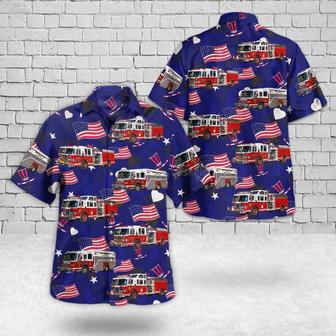 Rochelle Park, New Jersey, Rochelle Park Fire Department, Of July Unisex Hawaiian Shirt Aloha Shirt | Newhawaiianshirts DE