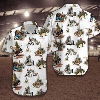 Rodeo Cowboy White Hawaiian Shirt Summer Gifts | Newhawaiianshirts