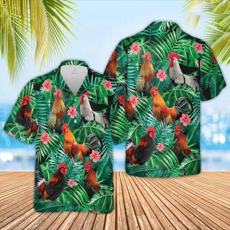 Rooster , Farm Lover Hawaii Shirt For Men, Tropical Shirts, Gift For Him Unisex Hawaiian Shirt Aloha Shirt | Newhawaiianshirts AU