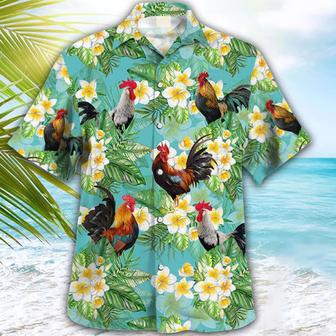 Rooster Tropical , Chicken , Animal S, Farmer Shirt For Men And Women Unisex Hawaiian Shirt Aloha Shirt | Newhawaiianshirts UK