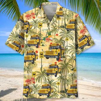 School Bus Coconut For Men And Women Unisex Hawaiian Shirt Aloha Shirt | Newhawaiianshirts DE