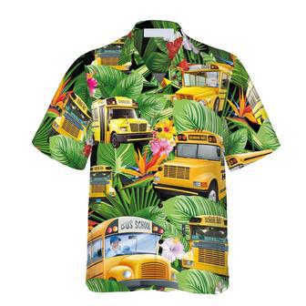 School Buses Hawaiian Shirt For Men Summer Gifts | Newhawaiianshirts UK