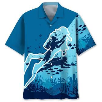 Scuba Diving Dive Ocean , Scuba Diving Shirt, Scuba Diver Shirt, For Men And Women Unisex Hawaiian Shirt Aloha Shirt | Newhawaiianshirts