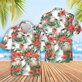 Sheep Hawaiian Flowers , Gift For Farm Clothing, Summer Gift For Men And Women Unisex Hawaiian Shirt Aloha Shirt | Newhawaiianshirts UK