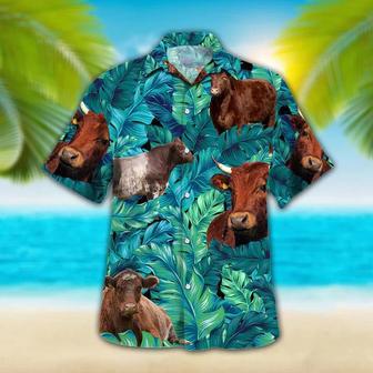 Shorthorn Tropical Hawaiian Palm Leaves All Over Printed Unisex Hawaiian Shirt Aloha Shirt | Newhawaiianshirts