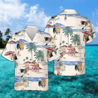 Silky Terrier Summer Beach Hawaiian Shirt, Hawaiian Shirts For Men Short Sleeve Aloha Beach Shirt Summer Gifts | Newhawaiianshirts UK