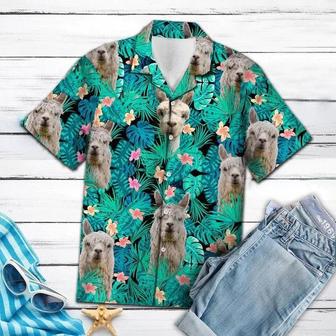 Simple Animal Love Alpacas Tropical Leaves Hawaiian Shirt Summer Gifts | Newhawaiianshirts CA