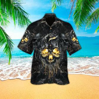 Skull Hawaii Shirt, Perfect For Skull Lover, For Men Unisex Hawaiian Shirt Aloha Shirt | Newhawaiianshirts AU