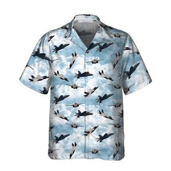 Sky Aircraft Hawaiian Shirt, Airplane Aloha Shirt, Aviation Shirt For Men Summer Gifts | Newhawaiianshirts