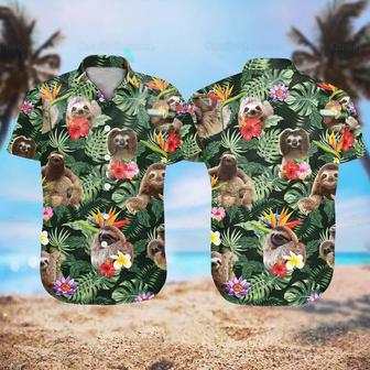 Sloth Hawaii Shirt, Hawaiian Shirt Men, Sloth Shirts, Sloth Lovers, Funny Hawaiian Shirts Summer Gifts | Newhawaiianshirts AU