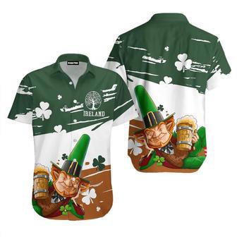 St Patrick�S Day Funny Leprechaun For Men & Women Unisex Hawaiian Shirt Aloha Shirt | Newhawaiianshirts