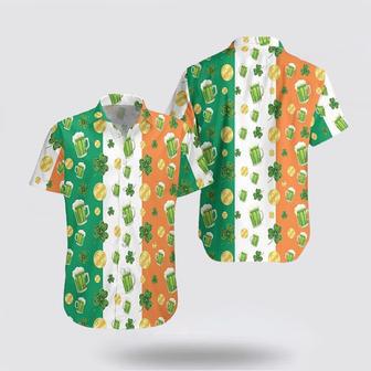 St Patrick�S Day Hawaiian Shirt, Beer Shamrock And Coin St Patrick�S Day Hawaiian Shirt, St Patrick's Day Shirts Summer Gifts | Newhawaiianshirts AU